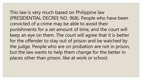 gaano katagal ang probation|Presidential Decree No. 968 .